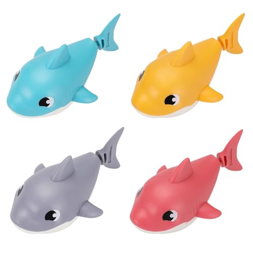 4X Baby Badespielzeug,Schwimmendes Badespielzeug Aufziehbare Schwimmtiere Für Kleinkinder 1-3 Jahre,Süße Hai,Tierfiguren Für Badewanne,Dusche,Pool,Wasserspielzeug Geschenk Zu Geburtstag,Weihnachten 4X Baby Badespielzeug,Schwimmendes Badespielzeug Aufziehbare Schwimmtiere Für Kleinkinder 1-3 Jahre,Süße Hai,Tierfiguren Für Badewanne,Dusche,Pool,Wasserspielzeug Geschenk Zu Geburtstag,Weihnachten von Bohany