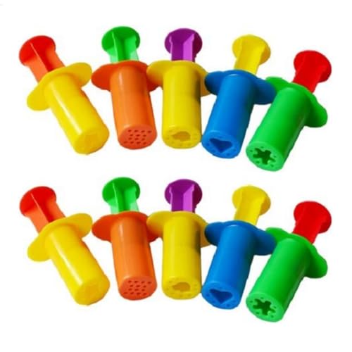 Bohany 2X Knete Zubehör Kinder,Knetwerkzeug,Kreativ Knetspritzen Set,Kinder Plastilin Werkzeuge,Ton Und Teig Extruder,Kunststoff Küchenspielzeug,Spritzen Teigextruder Form,Plastilin Werkzeuge von Bohany