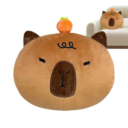 Bohany Capybara-Kuscheltiere, Capybara-Plüschtier,Cartoon Capybara Wurfkissen Spielzeug | Kuscheltier in Capybara-Form für Auto, Bett, Schlafzimmer, Couch und Wohnzimmer von Bohany