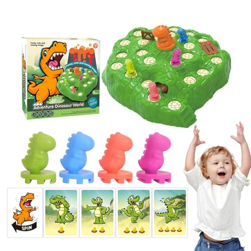 Bohany Dinosaurier-Brettspiel, Dinosaurier-Fluchtspiel | Lustiges interaktives Tisch-Brettspiel-Spielzeug,Aktivitätsspielzeug für die frühe Entwicklung für Osterkorbfüller, Kindergarten, Vorschule von Bohany