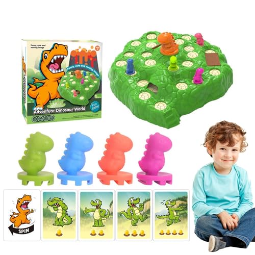 Bohany Dinosaurier-Partyspiele, Dino-Brettspiel, Lustiges Escape-Tischspielspielzeug, Aktivitätsspielzeug für die frühe Entwicklung für Osterkorbfüller, Kindergarten, Vorschule von Bohany