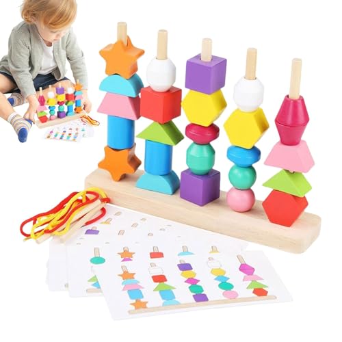 Bohany Formpassungsspiel, passender Formstacker | Lustiger Stapelblock setzt Kinderpassungsspiel,Bright Farb Sorting Staper Form Sortier für den Kindergarten zu Hause von Bohany