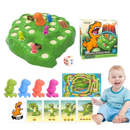 Bohany Fröhliches Dinosaurierspiel, Dinosaurier-Partyspiele - Lustiges interaktives Tisch-Brettspiel-Spielzeug,Aktivitätsspielzeug für die frühe Entwicklung für Osterkorbfüller, Kindergarten, von Bohany