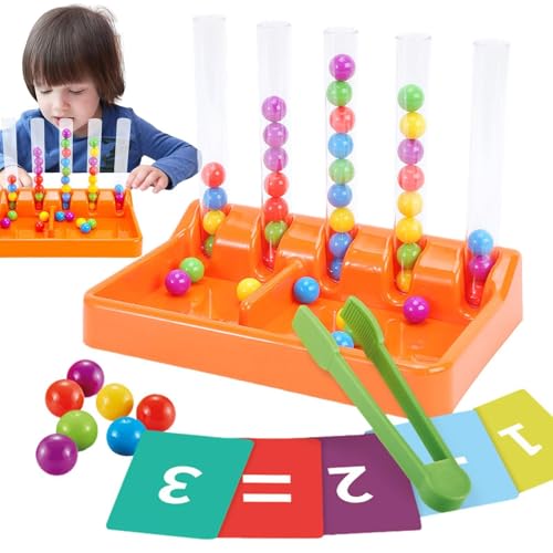 Bohany Perlensorter -Spiel, Perlenpassungsspiel | Perlen -Matching -Set | STEM -Vorschule Lernspiel, Farbsortierspielzeug für Kinder mit Feinmotorik -Fähigkeiten zum Lernen von Bohany