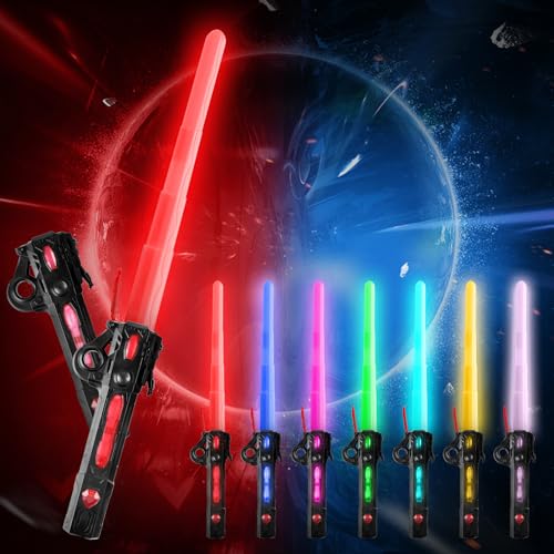 Schwert Kinder, Star Wars Schwert Retractable Schwert Kinder Doppelklingen Schwert 7 Farben Schwerter für Kinder Cosplay Spielzeug Schwert Kinder, Star Wars Schwert Retractable Schwert Kinder Doppelklingen Schwert 7 Farben Schwerter für Kinder Cosplay Spielzeug von Bohrma