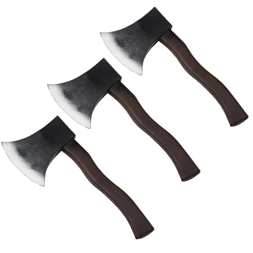 Bohue 3 Stück Gefälschte Axt Gefälschte Beil Spielzeug Halloween Waffen Realistische Gefälschte Axt für Halloween Cosplay Requisiten von Bohue