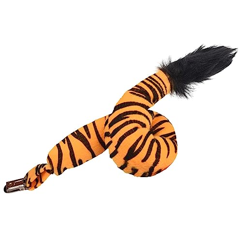 Bohue Tierschwanz Plüschschwanz Tiger Leopard Kuhschwanz Kostüm Zubehör Dress Up Requisiten für Halloween Cosplay Party (Leopard) von Bohue