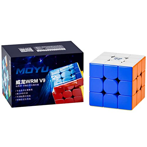 Bokefenuo Cuber 2023 Moyu Weilong WRM V9 3x3 Maglev+Ball-Core Speed Puzzle Cube Toys for Kids WeiLong WR M Magic Cube Maglev+Ball-Core(UV Coated) von Bokefenuo Cuber