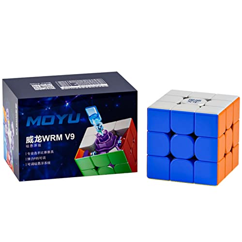 Bokefenuo 2023 Moyu Weilong WRM V9 Maglev 3x3 Speed Puzzle Cube Toys for Kids WeiLong WR M Magic Maglev Cube von Bokefenuo Cuber