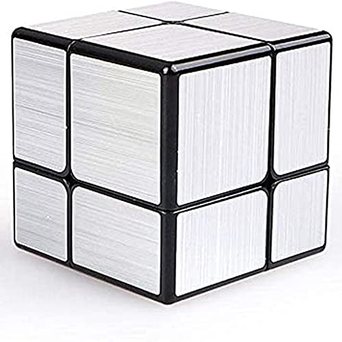 Bokefenuo Cuber QY Toys Mirror Cube 2x2 Speed Cube 2x2x2 Mirror Blocks Shaped Puzzle Cubo Silver Version von Bokefenuo Cuber