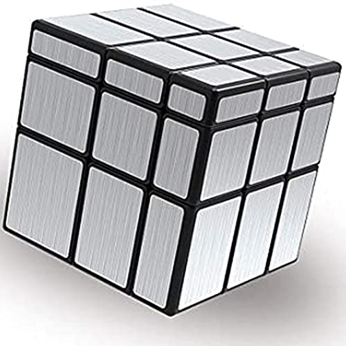 Bokefenuo Cuber QY Toys Mirror Cube 3x3 Speed Cube 3x3x3 Mirror Blocks Shaped Puzzle Cubo Silver Version von Bokefenuo Cuber