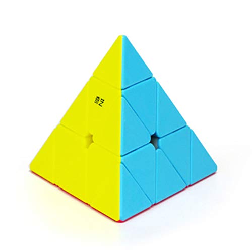 Bokefenuo QY Qiming Pyramid Speed Cube 3x3 MoFangGe Pyraminx Stickerless Puzzle Magic Cube von Bokefenuo Cuber