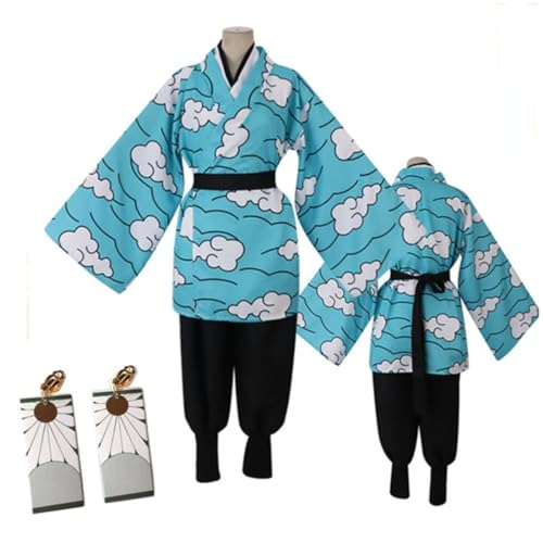 Bokerom Anime Demon Slayer Urokodaki Sakonji Cosplay Kostüm Halloween Outfit Party Kimono Uniform Full Set (Full Set,XL) von Bokerom