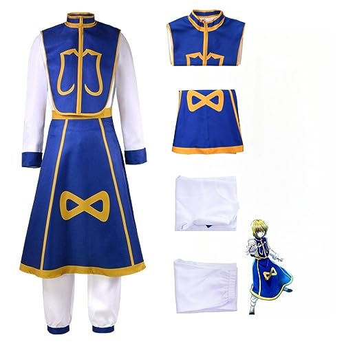 Bokerom Anime HUNTER×HUNTER Kurapika Cosplay Outfit Halloween Kostüm Party Rollenspiel Uniform Full Set (Suit,L) von Bokerom