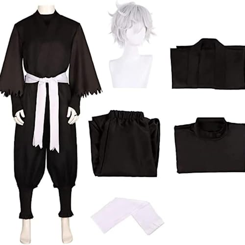 Anime Hölle Paradies: Jigokuraku Yamada Gabimaru Cosplay Kostüm Halloween Outfits Party Kimono Uniform Perücke Anzug (Suit,3XL) von Bokerom