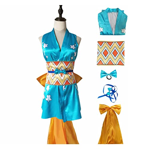 Japanischer Anime Beliebte Charaktere Nautischer König COS Wano Country Cosplay Kostüm für Nami Halloween Uniform Dress Outfit (Nami,S) von Bokerom