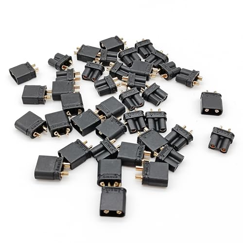 Boladge 20 Paar Schwarz XT30U Männlich Stecker und Buchse Adapter für RC Lipo Batterie Boladge 20 Paar Schwarz XT30U Männlich Stecker und Buchse Adapter für RC Lipo Batterie von Boladge