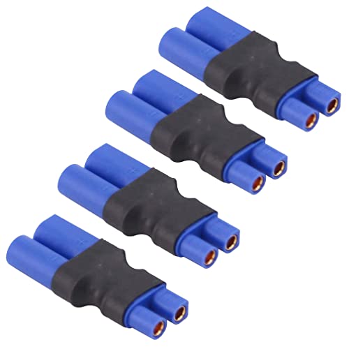 Boladge 4 Stück EC3 Buchse auf EC5 Männlich Stecker RC Adapter für RC Lipo Akku (EC3 Buchse auf EC5 Männlich) von Boladge