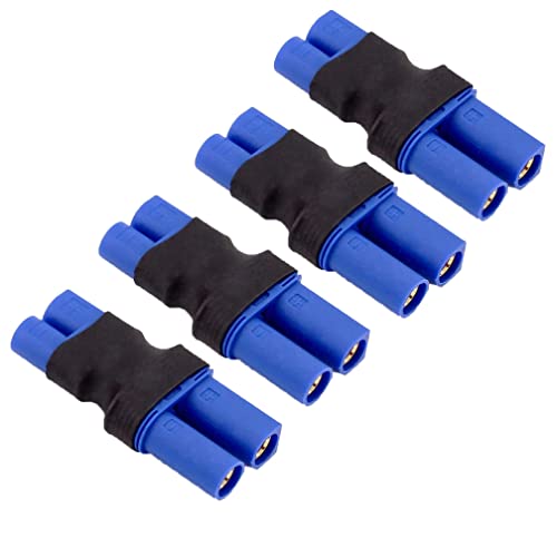 Boladge 4 Stück EC3 Männlich Stecker auf EC5 Buchse Adapter RC Steckeradapter für RC Lipo Akku von Boladge