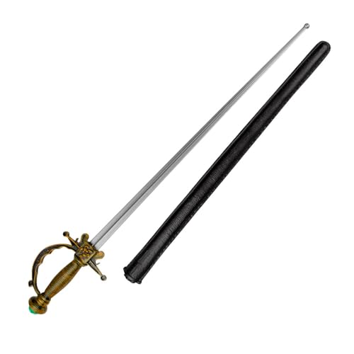 Boland 00288 - Musketier-Degen mit Scheide, Länge 65 cm, Schwert, Waffe, Pirat, Seeräuber, Accessoire, Kostüm, Karneval, Themenparty, Mottoparty Boland 00288 - Musketier-Degen mit Scheide, Länge 65 cm, Schwert, Waffe, Pirat, Seeräuber, Accessoire, Kostüm, Karneval, Themenparty, Mottoparty von Boland