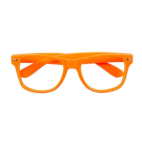 Boland - Partybrille Nerd, für Erwachsene, Spaßbrille ohne Gläser, Brille aus Kunststoff, 80er Jahre, Mottoparty, Fasching, Fastnacht, Karneval, Halloween von Boland