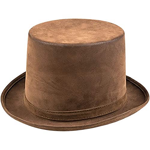 Boland 04204 - Hut Steamtopper, Steampunk, braune Wildleder-Optik, Wilder Westen, Kopfbedeckung, Kostüm, Karneval, Mottoparty Boland 04204 - Hut Steamtopper, Steampunk, braune Wildleder-Optik, Wilder Westen, Kopfbedeckung, Kostüm, Karneval, Mottoparty von Boland