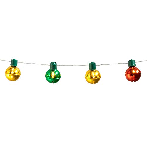 Boland 13447 - LED-Lichterkette Weihnachtsglocken, Länge 140 cm, Batterietyp 2xAA, Dekoration, Karneval, Mottoparty, Weihnachten von Boland