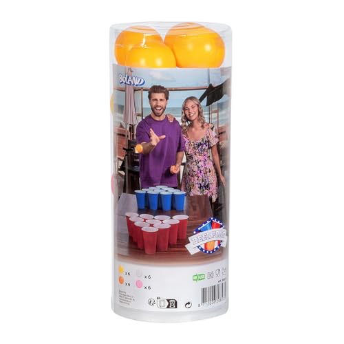 Boland 30853 - Bierpong Bälle Set, 24 Kugeln in der Aufbewahrungsbox, ideales Zubehör für Partyspiele von Boland