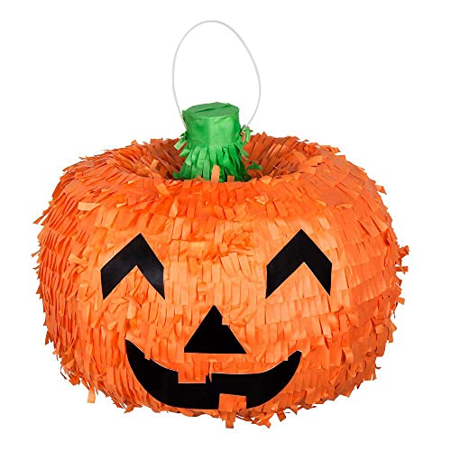 Boland 30941- Piñata Kürbis, Orange, Halloween, Dekoration, Mottoparty, Süßigkeiten, Spielzeug, Kinder von Boland