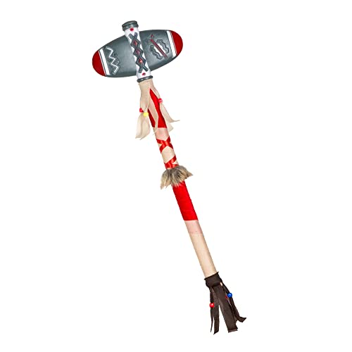 Boland 44142 - Indianer Stein-Axt circa 45 cm, Waffen Attrappe für Faschingskostüme, Kostüm Zubehör für Karneval und Mottoparty von Boland