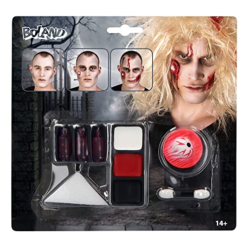 Boland 45085 - Schminkset Zombie,mehrteiliges Make-Up Set für Karneval oder Halloween, Schminke für Faschingskostüme von Boland