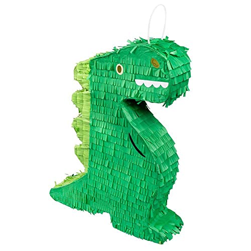 Boland 50064 - Pinata Dinosaurier, Größe 35 x 8,5 x 43 cm, Dino, Schlagpinata, Geburtstag, Mottoparty, Feier, Deko, Geschenke, Grün von Boland