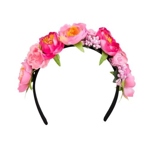 Boland 52218 - Tiara Lotus, Haarreif mit Blumen und Blüten, Sommer, Beach, Ibiza, Hawaii, Karneval, Halloween, Fasching, Mottoparty, Kostüm Zubehör von Boland