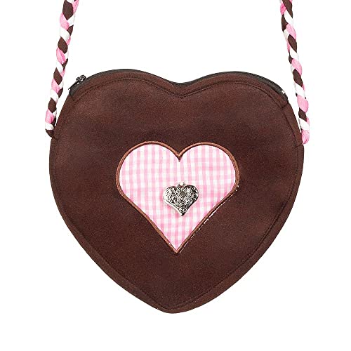 Boland 54288 - Umhänge-Tasche Volksfest, Größe 23 x 23 cm, mit Reißverschluss und Schulterriemen, Beutel, Bayerin, Tracht, Dirndl, Kostüm, Karneval, Mottoparty von Boland