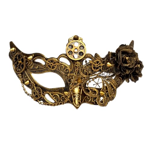 Boland 54575 - Maske Steampunk für Erwachsene, Gesichtsmaske, Kostüm Accessoire, Zubehör für Karneval und Mottoparty von Boland