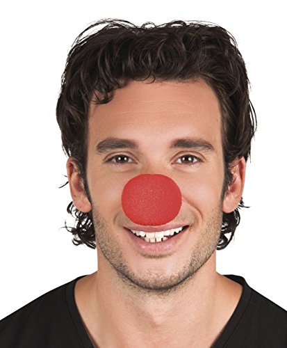 Boland 55506 - Clown Nasen-Set, 12 Stück, für Herren, One Size, Accessoire, Karneval, Themenparty, Mottoparty von Boland