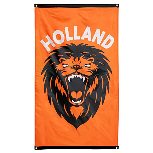 Boland 61875 - Fahne Holland, Brüllender Löwe, 90 x 150 cm, Flagge, Hängedekoration, Girlande, Mottoparty, Geburtstag, EM, WM, Fanartikel Boland 61875 - Fahne Holland, Brüllender Löwe, 90 x 150 cm, Flagge, Hängedekoration, Girlande, Mottoparty, Geburtstag, EM, WM, Fanartikel von Boland