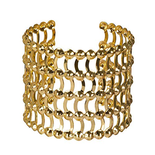 Boland 64421 - Armband Grace, gold, verstellbare Größe, für Damen, 5-reihiger Armreif, Armkette, Modeschmuck, Schmuckstück, Karneval, Fasching, Fastnacht, Mottoparty Boland 64421 - Armband Grace, gold, verstellbare Größe, für Damen, 5-reihiger Armreif, Armkette, Modeschmuck, Schmuckstück, Karneval, Fasching, Fastnacht, Mottoparty von Boland