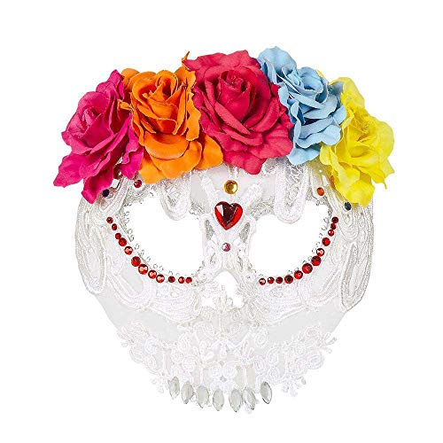 Boland 72216 - Halbmaske Catrina Deluxe, Kostüm-Accessoire, Karnevals-Accessoire von Boland