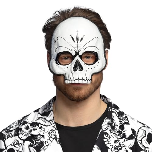 Boland 72368 - Maske Totenkopf, Faschingsmaske für Kostüme, Halloween, Karneval und Mottoparty von Boland