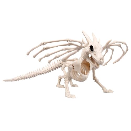 Boland 72405 - Drachen-Skelett, Größe 37 cm, beweglicher Mund, Drache, Dragon, Attrappe aus Kunststoff, Dekoration für Halloween, Karneval oder Mottoparty Boland 72405 - Drachen-Skelett, Größe 37 cm, beweglicher Mund, Drache, Dragon, Attrappe aus Kunststoff, Dekoration für Halloween, Karneval oder Mottoparty von Boland