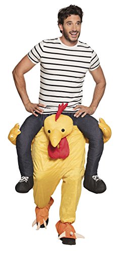 Boland 88098 - Kostüm Huhn für Erwachsene, L/XL, Verkleidung für Karneval und Mottoparty, Faschingskostüme für Damen und Herren, Plüschkostüm von Boland