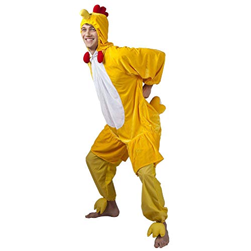 Boland 88174 - Kostüm Huhn, Länge ca. 165 cm, für Teenager und Erwachsene, Plüsch-Overall mit Kapuze, Jumpsuit, Anzug, Henne, Hahn, Tier, Verkleidung, Karneval, Mottoparty Boland 88174 - Kostüm Huhn, Länge ca. 165 cm, für Teenager und Erwachsene, Plüsch-Overall mit Kapuze, Jumpsuit, Anzug, Henne, Hahn, Tier, Verkleidung, Karneval, Mottoparty von Boland