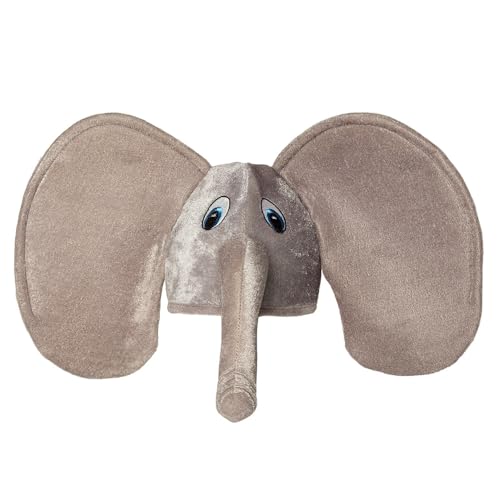 Boland 99949 - Erwachsenenhut Elefant, mit grauen Ohren und Rüssel, Karneval, Themenparty, Mottoparty (Packung mit 2) von Boland