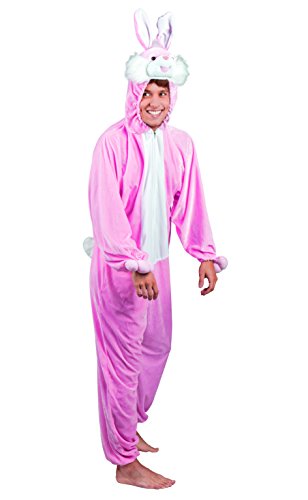 Boland - Erwachsenen-Kostüm Hase, Kapuzen-Overall aus Plüsch, Tiermotiv, Reisverschluss vorne, Kaninchen, Häschen, Bunny, Karneval, Fasching, Mottoparty Boland - Erwachsenen-Kostüm Hase, Kapuzen-Overall aus Plüsch, Tiermotiv, Reisverschluss vorne, Kaninchen, Häschen, Bunny, Karneval, Fasching, Mottoparty von Boland