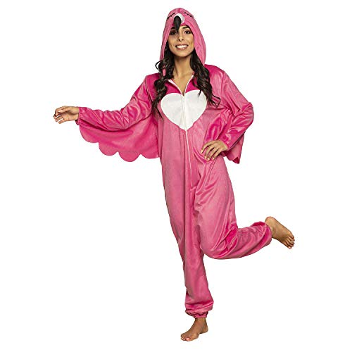 Boland 83878 - Kostüm Flamingo, Einheitsgröße für Erwachsene, Unisex, Pink-Weiß, Overall mit Kapuze, Anzug, Verkleidung, Karneval, Mottoparty Boland 83878 - Kostüm Flamingo, Einheitsgröße für Erwachsene, Unisex, Pink-Weiß, Overall mit Kapuze, Anzug, Verkleidung, Karneval, Mottoparty von Boland