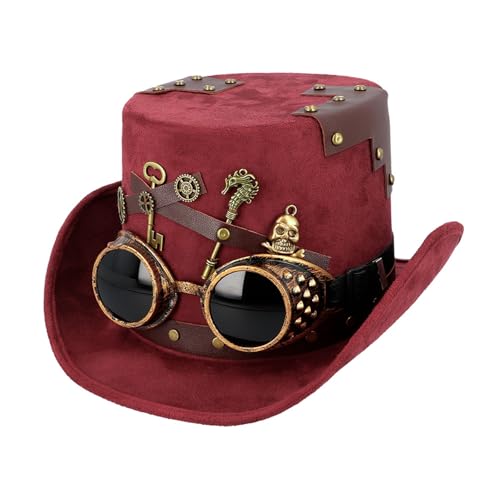 Boland - Hut Keypunk für Erwachsene, Kopfbedeckung für Faschingskostüme, Karneval, Mottoparty und Festivals, Steampunk von Boland