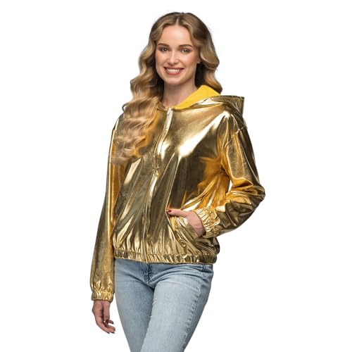 Boland - Jacke Rave im Metallic Look, Kostüm für Damen und Herren im Retro Style, Gruppenkostüm für Mottoparty oder Karneval von Boland