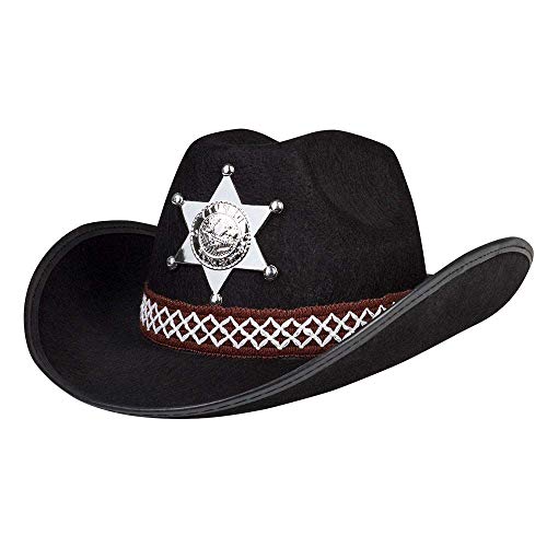 Boland - Kinderhut Sheriff junior, silberner Stern, Hutkordel, Cowboy, Karneval, Fasching, Halloween, Mottoparty, Verkleidung, Theater Boland - Kinderhut Sheriff junior, silberner Stern, Hutkordel, Cowboy, Karneval, Fasching, Halloween, Mottoparty, Verkleidung, Theater von Boland