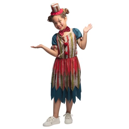 Boland - Kinderkostüm Evil Clown, Horrorclown-Kostüm für Mädchen, Faschingskostüme, Halloween Boland - Kinderkostüm Evil Clown, Horrorclown-Kostüm für Mädchen, Faschingskostüme, Halloween von Boland